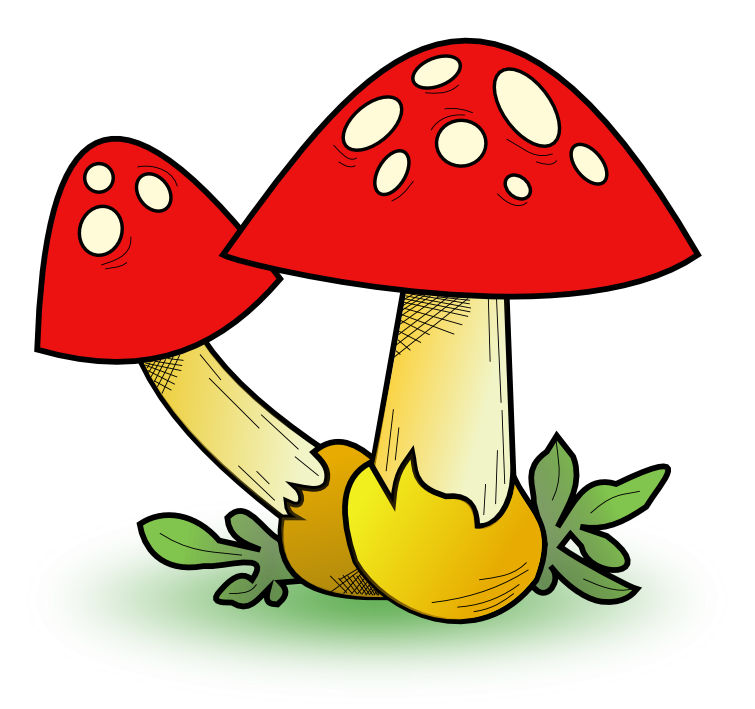 Free Two Cartoon Mushrooms Clip Art-Free Two Cartoon Mushrooms Clip Art-5