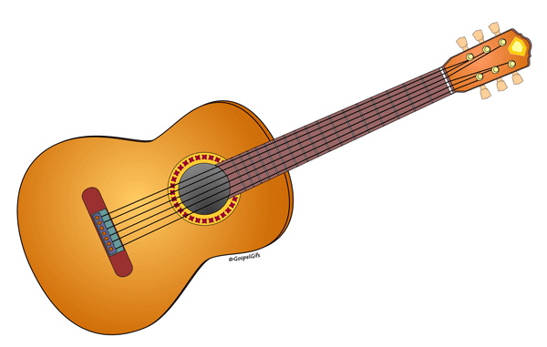 Musical Instrument Acoustical Guitar Fre-Musical Instrument Acoustical Guitar Free Christian Clip Art-12