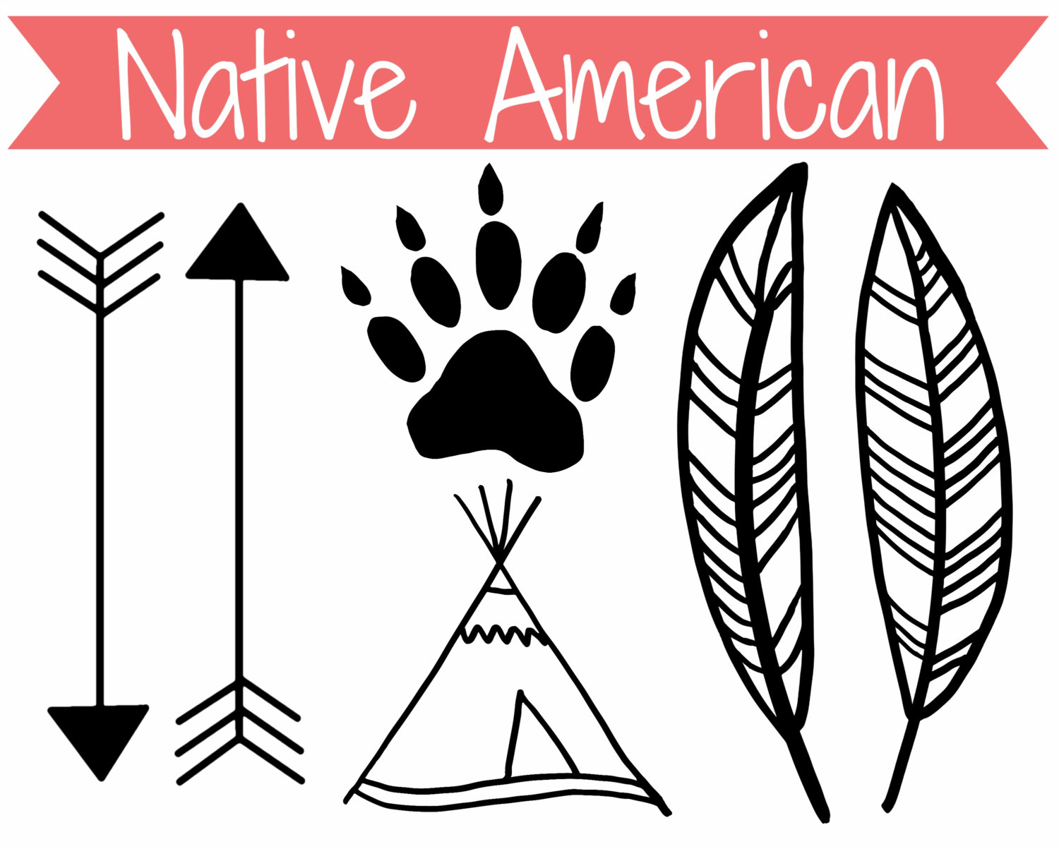 Native American Feather Clip .-Native American Feather Clip .-14