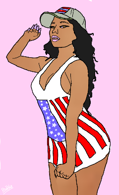 Photo Cartoon of Nicki Minaj