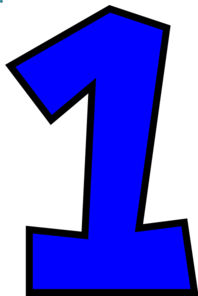 Number One (bright Blue) Clip Art-Number One (bright Blue) Clip Art-7