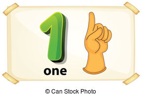 ... Number One - Illustration Of A Flash-... Number One - Illustration of a flashcard number one-8