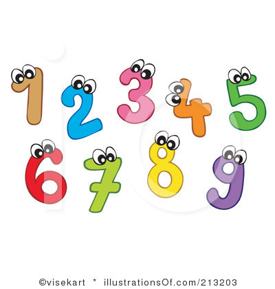 Colorful Numbers Clip Art At 