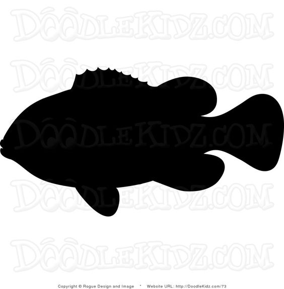Ocean Fish Shilohuettes | Clipart Illust-ocean fish shilohuettes | Clipart illustration of silhouette of a clownfish. This clown fish .-11