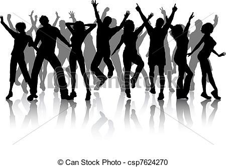 Party People Silhouette Clip .-Party People Silhouette Clip .-14