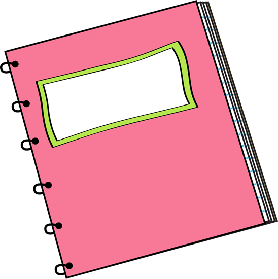 Pink Spiral Notebook With Blank Label Cl-Pink Spiral Notebook With Blank Label Clip Art Pink Spiral Notebook-13