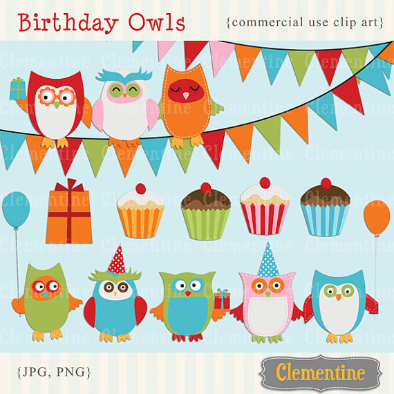 Printable Owl Clip Art Birthday Clip Art-Printable Owl Clip Art Birthday Clip Art Royalty Free Commercial-17