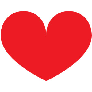 Red Heart Clip Art - Vector .-Red Heart clip art - vector .-9