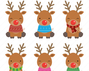 Reindeer Clipart / Christmas Clipart / C-Reindeer Clipart / Christmas Clipart / Christmas Reindeer Clipart-14