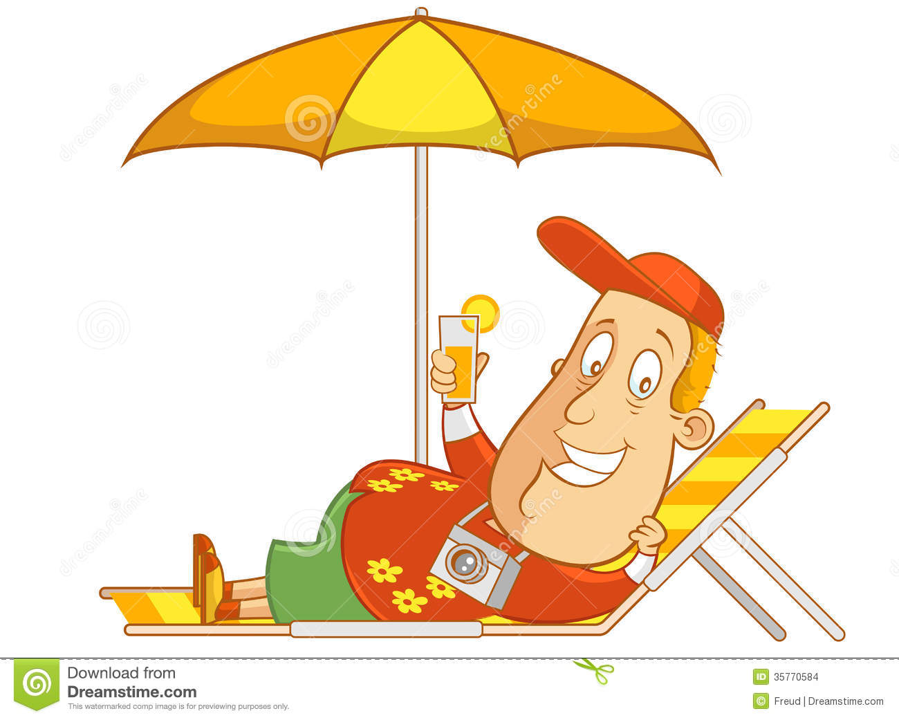 Relaxation Clipart Abe The Tourist Relax-Relaxation Clipart Abe The Tourist Relaxing On-12