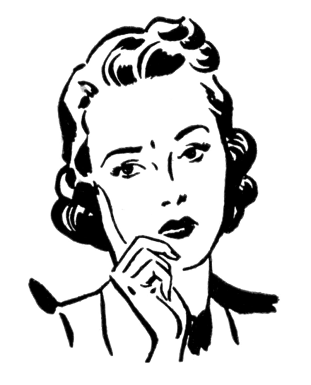 Retro Clip Art U2013 Money Moms U2013 Wo-Retro Clip Art u2013 Money Moms u2013 Women-9