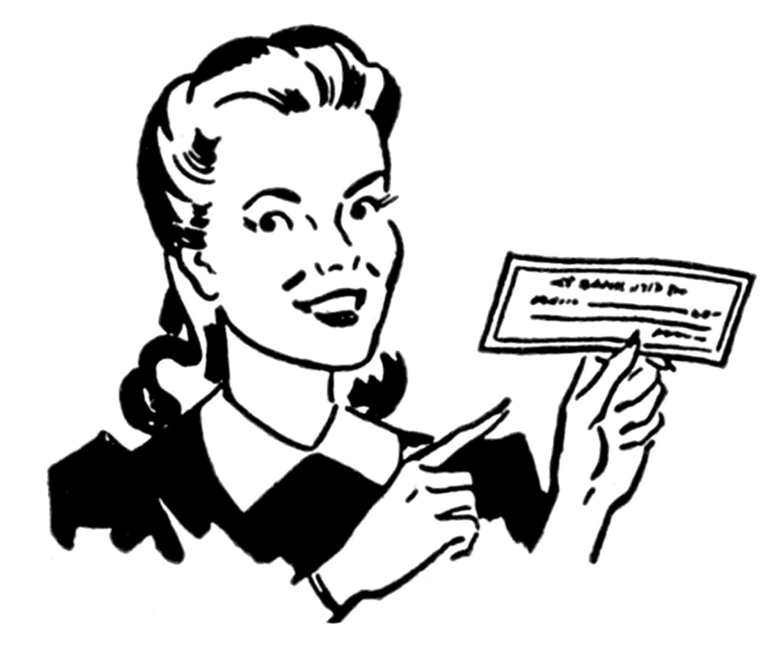 Retro Clip Art U2013 Money Moms U2013 Wo-Retro Clip Art u2013 Money Moms u2013 Women-11