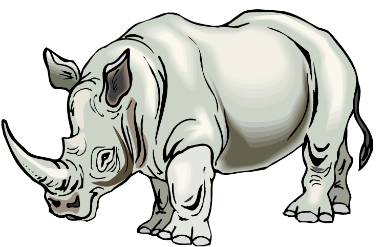 Rhino Clipart-Rhino Clipart-7