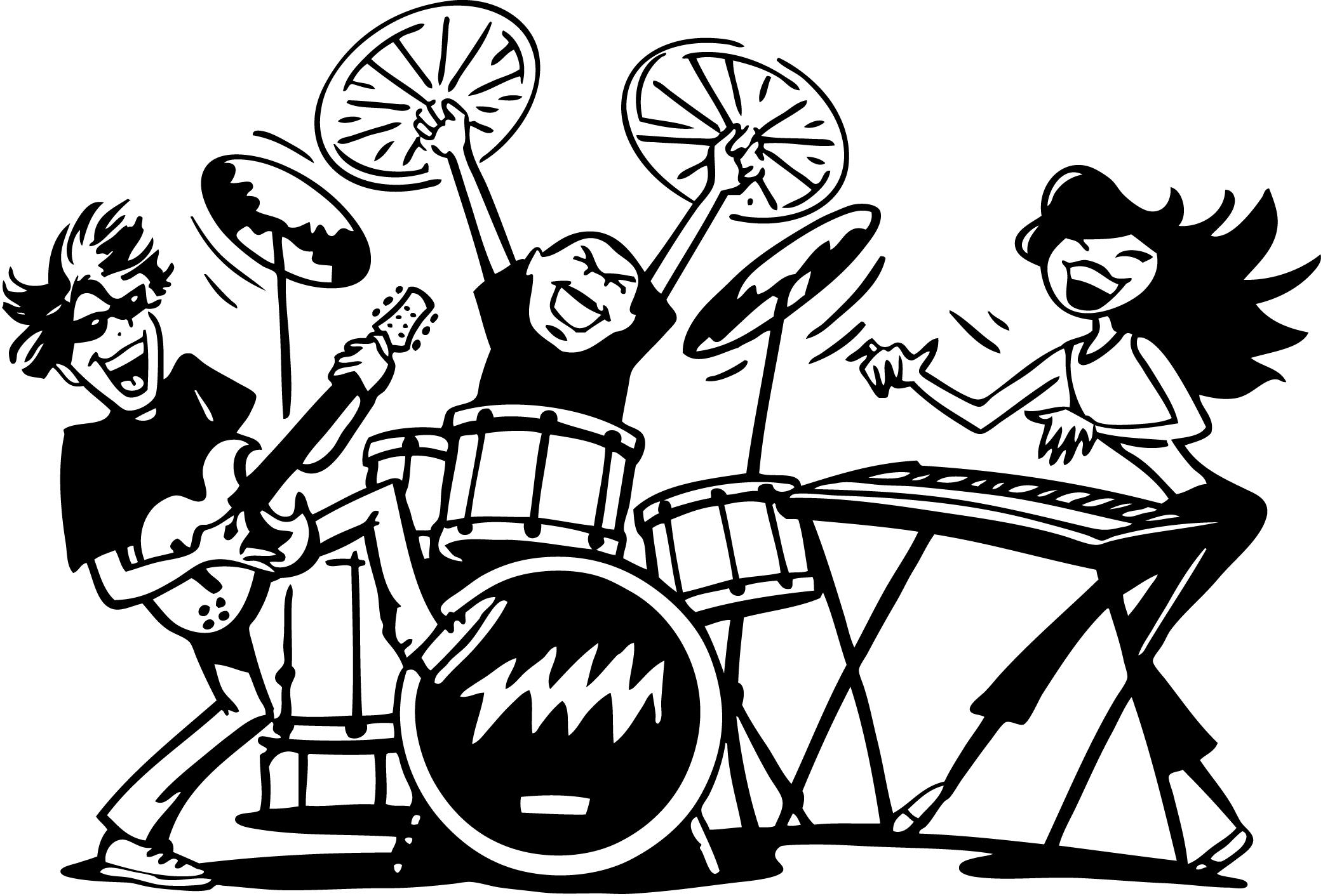 Rock band clip art cliparts a