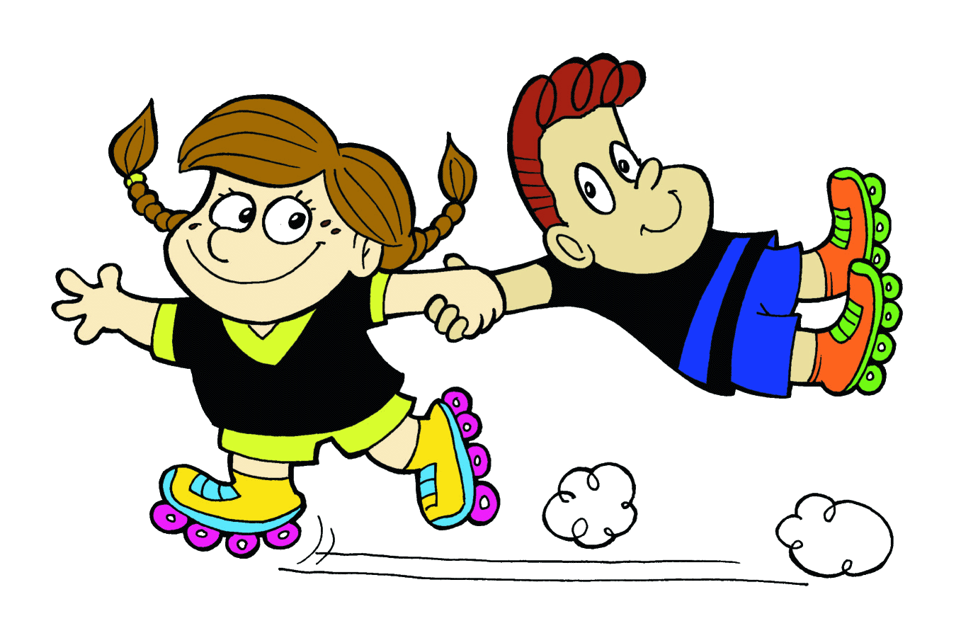 Roller Skating Clipart Free . - Roller Skating Clip Art