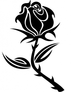 ... Rose Clip Art Black And White - Free-... Rose Clip Art Black And White - Free Clipart Images ...-14