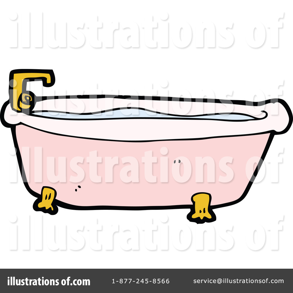 Royalty-Free (RF) Bath Tub Clipart Illus-Royalty-Free (RF) Bath Tub Clipart Illustration #1177275 by lineartestpilot-14