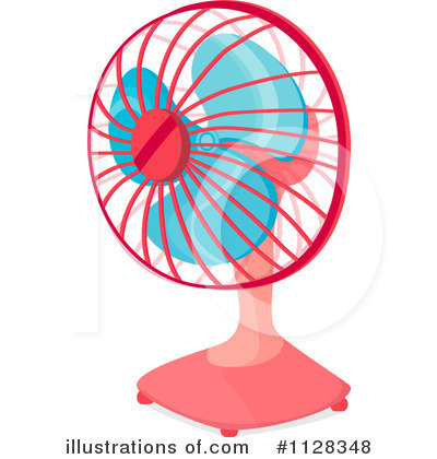 Royalty-Free (RF) Desk Fan Clipart Illus-Royalty-Free (RF) Desk Fan Clipart Illustration #1128348 by colematt-15
