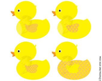 Rubber Duck Clip Art Ducky Duckie Baby S-Rubber Duck Clip Art Ducky Duckie Baby Shower Yellow Baby Duck COMMERCIAL USE Birthday Party Diy Invitations VECTOR Eps Jpg Png Images 10062-7