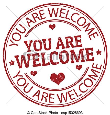 Rubber Stamp With The Text You Are Welco-Rubber Stamp With The Text You Are Welcome Inside Vector Illustration-3