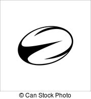 . ClipartLook.com Vector Illustration Of-. ClipartLook.com Vector illustration of black white rugby ball - Vector.-19