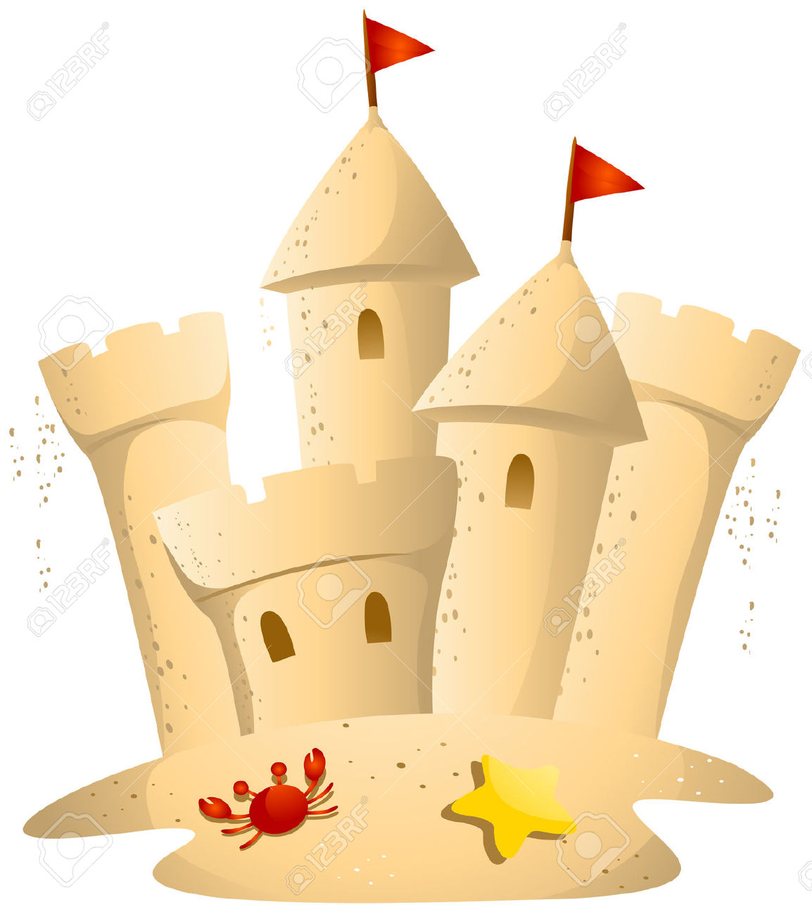 Sand Castle Images Clip Art - .-Sand castle images clip art - .-8
