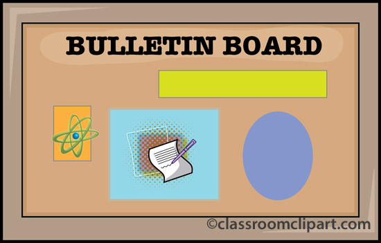 School Bulletin Board 12 Classroom Clipa-School Bulletin Board 12 Classroom Clipart-15