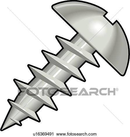 Clipart - Sheet Metal Screw . Fotosearch-Clipart - Sheet Metal Screw . Fotosearch - Search Clip Art, Illustration  Murals, Drawings-6
