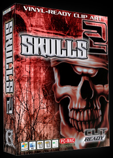 SKULLS VOL 2 CLIP ART FOR SIGN .-SKULLS VOL 2 CLIP ART FOR SIGN .-17
