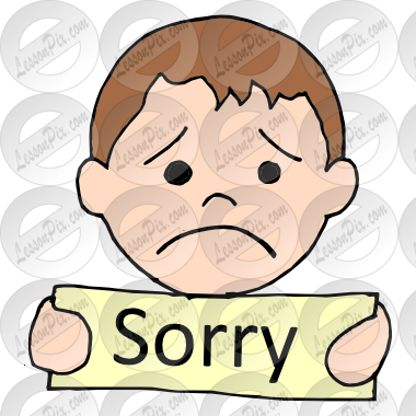 Sorry Picture For Classroom / Therapy Us-Sorry Picture for Classroom / Therapy Use Great Sorry Clipart-19
