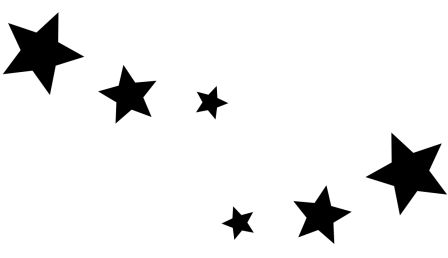 Star black and white image of