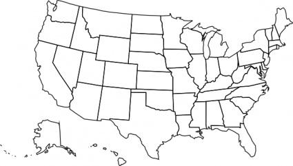 State Outlines Clipart-state outlines clipart-1