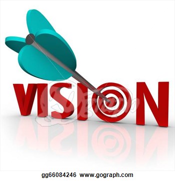 Stock Illustrations Vision Word Arrow Bu-Stock Illustrations Vision Word Arrow Bull S Eye Targeting Unique-6