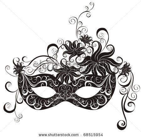 Stock Vector : Masks For A Masquerade. V-stock vector : Masks for a masquerade. Vector party mask.-15