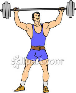 Strong Man Lifting Weights Royalty Free -Strong Man Lifting Weights Royalty Free Clipart Picture-15