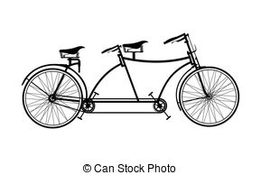 Tandem Bicycle Stock Illustrationby ...-Tandem bicycle Stock Illustrationby ...-8
