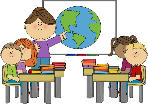 Teacher At Smartboard With Class-Teacher at Smartboard with Class-9