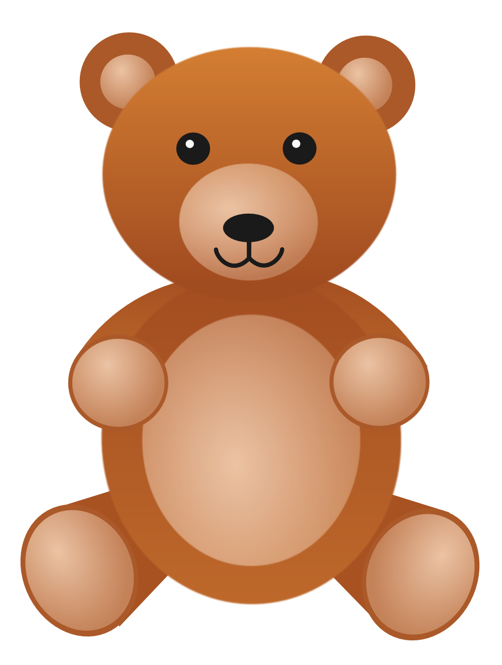 Teddy Bear Clip Art #12121-Teddy Bear Clip Art #12121-13