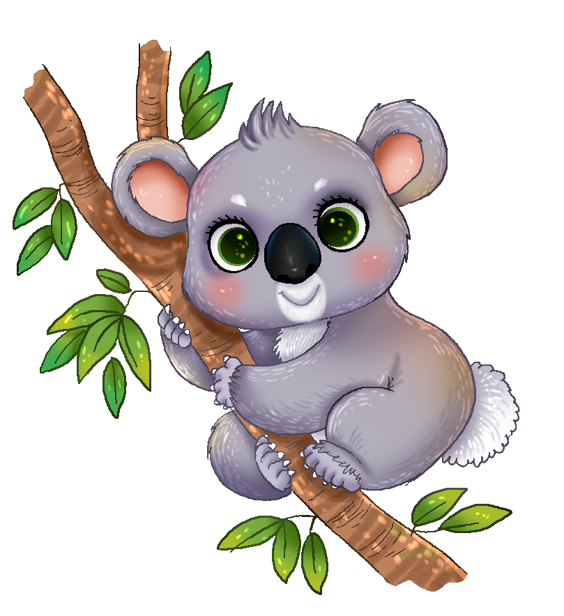 This Cute Adorable Koala Clip Art Is Per-This cute adorable koala clip art is perfect for use on your school projects, reference books, presentations, wildlife projects, etc.-19