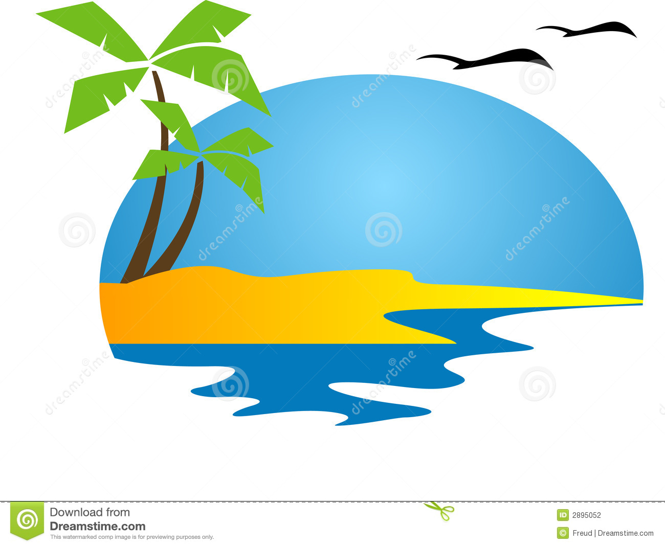 Tropical Island Clipart-tropical island clipart-13