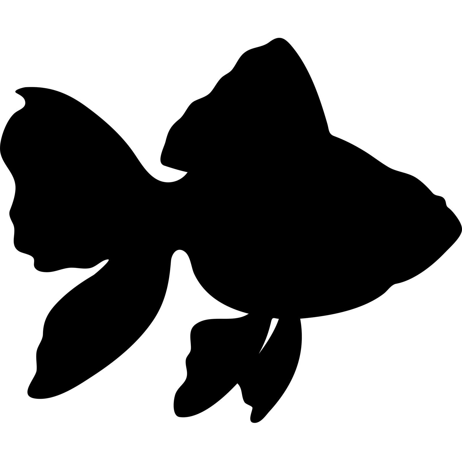 Tropical Fish Silhouette-Tropical Fish Silhouette-15