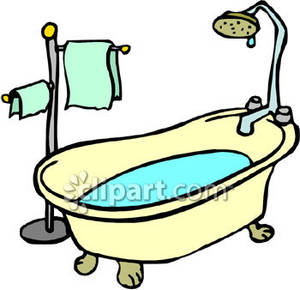 Tub Clipart Old Style Bathtub Royalty Fr-Tub Clipart Old Style Bathtub Royalty Free Clipart Picture 081104-17