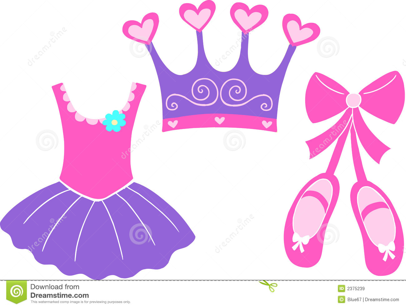 Ballet Tutu Clipart in Soft P