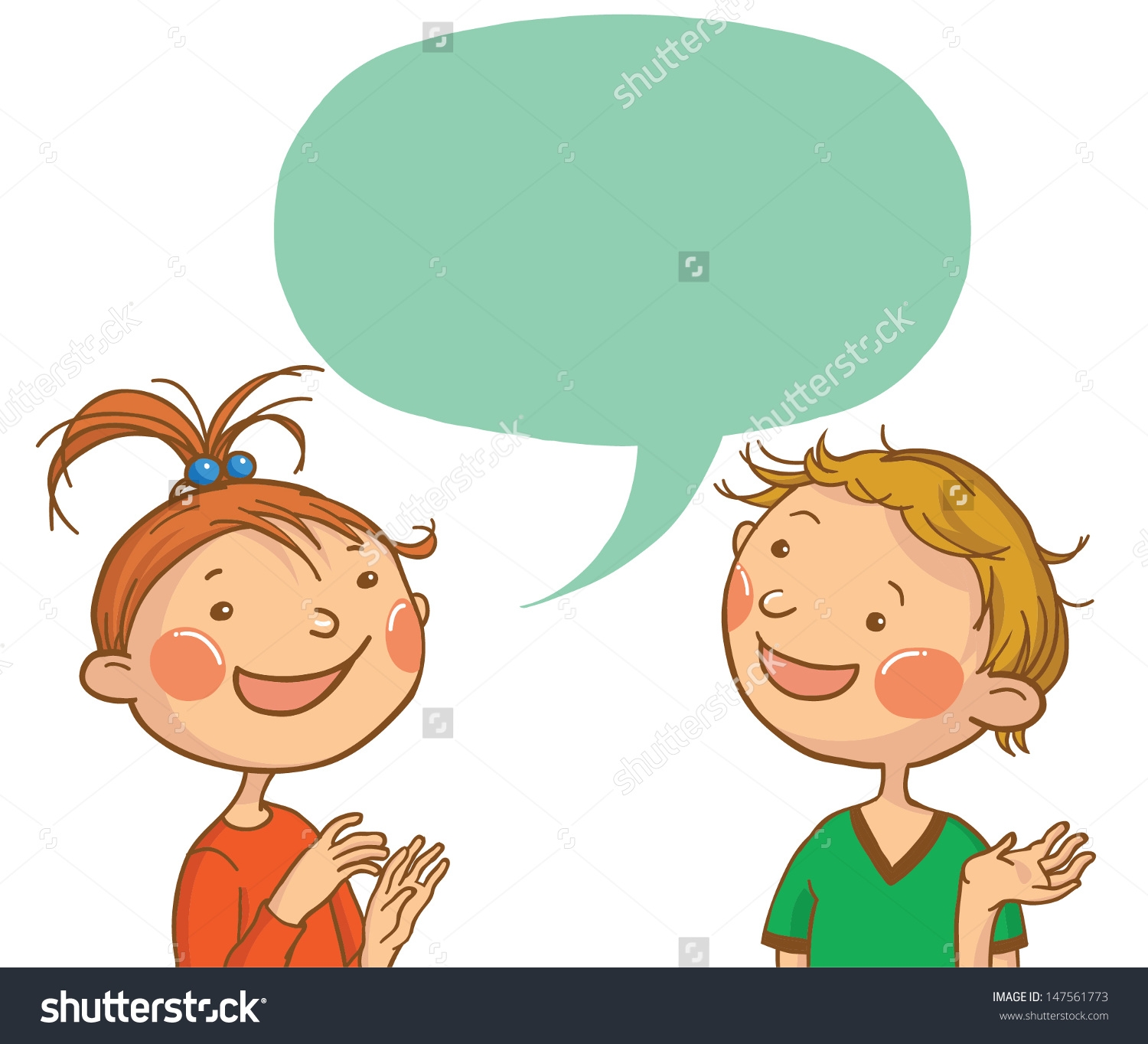 Two Children Talking Clipart-Two Children Talking Clipart-18
