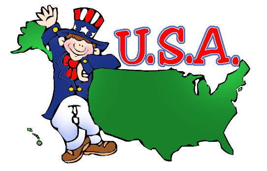 United States Clip Art Map .-United States Clip Art Map .-3