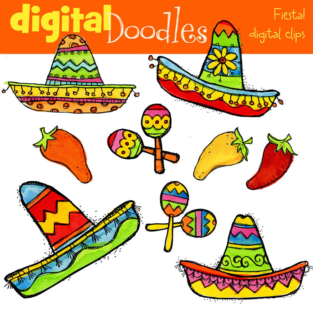 Vector Clip Art Mexican Fiesta Clipart I-Vector Clip Art Mexican Fiesta Clipart Icons-17