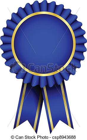 Vector Vector Blue Badge With Ribbon Sto-Vector Vector Blue Badge With Ribbon Stock Illustration Royalty-15