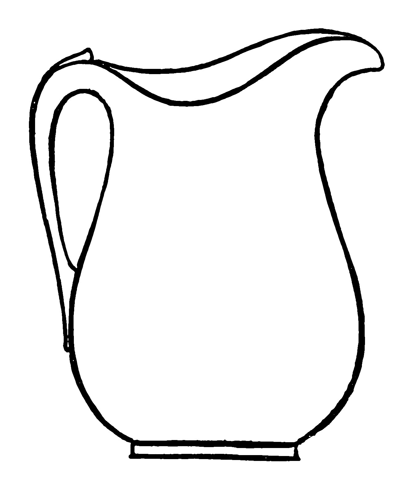 Jug Clipart Black And White