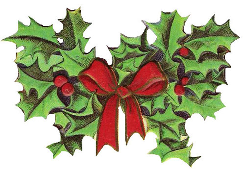 Vintage Christmas Holly Clipart-Vintage Christmas Holly Clipart-18