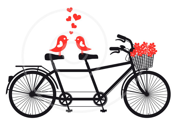 Vintage Tandem Bicycle Clipart | For The-Vintage Tandem Bicycle Clipart | for the biz | Pinterest | Vintage, Tandem and Bikes-18